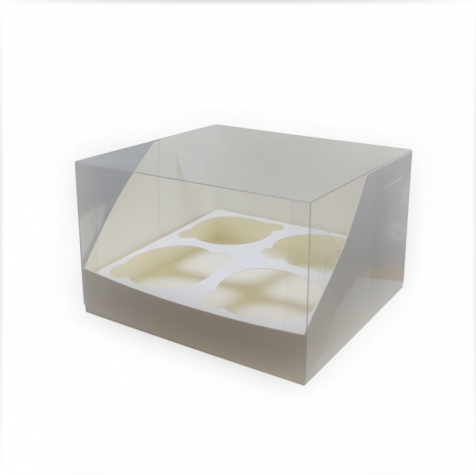 Коробка MUF4 160*160*100 мм. с прозрачной кр., белая