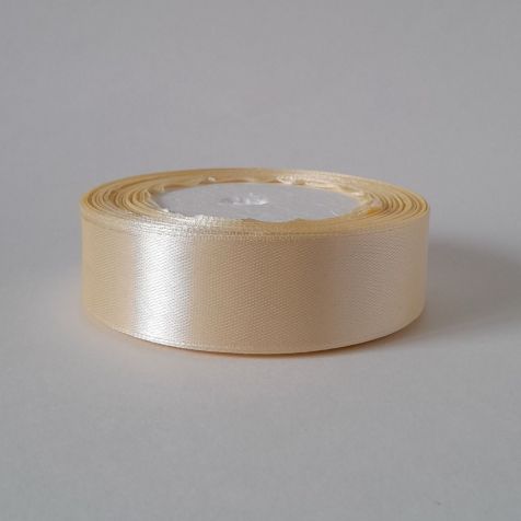 Лента атласная 25 мм * 23 м., айвори 430036