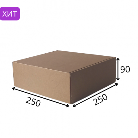 Коробка из микрогофрокартона 250*250*90