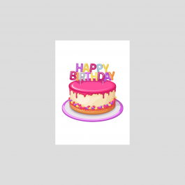 Бирка 5*7см., "Happy birthday"810037 купить в Минске, цена опт - rondopack
